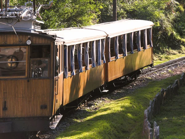 Gündüz Kişilik Demiryolu Eski Tren Görünümünü — Stok fotoğraf