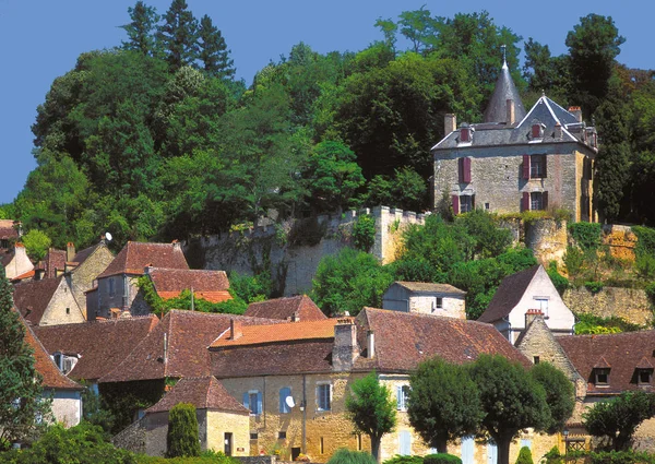 Παραδοσιακή Αρχιτεκτονική Του Χωριού Ψαλμοῖς Γαλλία — Φωτογραφία Αρχείου