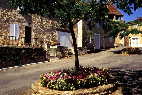 Tradiční Architektura Obce Limeuil Francie — Stock fotografie