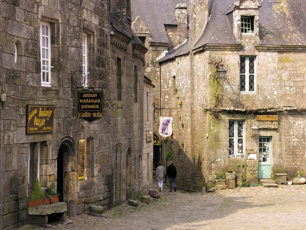 Vista Edifícios Antigos Locronan França — Fotografia de Stock