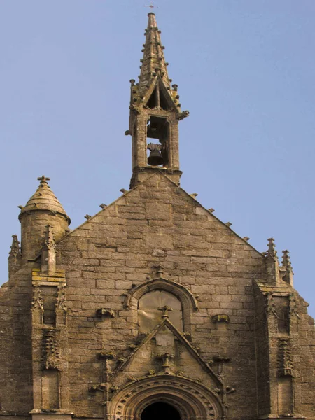 Vista Edifícios Antigos Locronan França — Fotografia de Stock