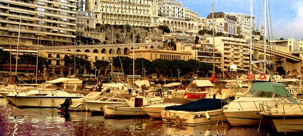 Boats Mooring Harbor French City Daytime — Stock Photo, Image