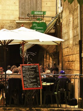Fransa. Languedoc-roussillon turistik şehir / pezenas Köyü