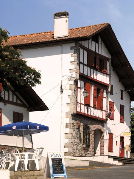 Arquitetura Antiga Pays Basque França — Fotografia de Stock