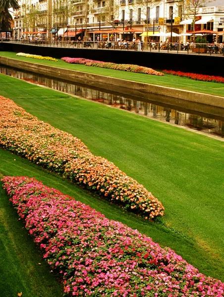 Center Perpignan Town River Basse France — Stock Photo, Image