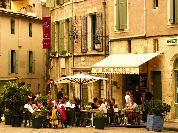 Франс Languedoc Rollon Tourist Town Village Pezenas — стоковое фото