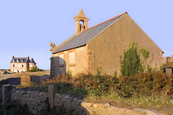 Uitzicht Vanaf Vuurtoren Landtong Cote Graint Steeg Bretagne Frankrijk — Stockfoto