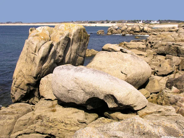 Costa Rocosa Pointe Trevignon Durante Día Francia —  Fotos de Stock