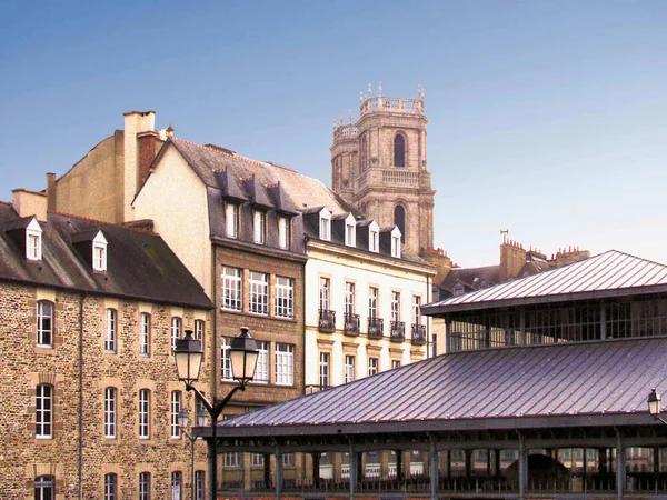 Eeuwenoude Architectuur Van Rennes Frankrijk — Stockfoto