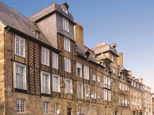 Antica Architettura Rennes Francia — Foto Stock