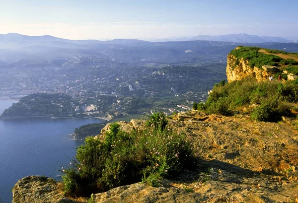 Europe France Provence South Cassis Route Des Cretes — стоковое фото