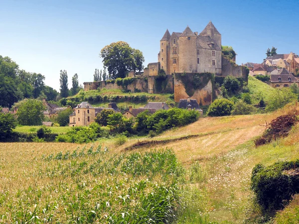 Fransa Dordogne Şatosu Köyü Salignac — Stok fotoğraf