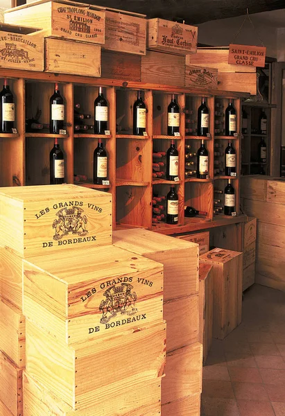 France Aquitaine Wine Cellar Emilion Bordeaux — Stock Photo, Image