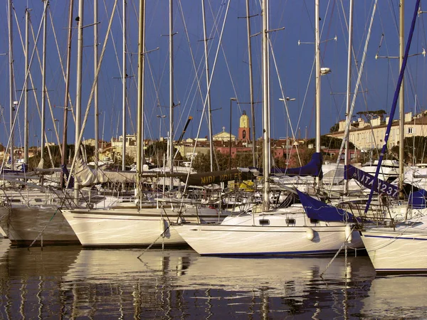 Francja Prowansja Festiwalowego Var Ośrodek Miasta Tropez — Zdjęcie stockowe