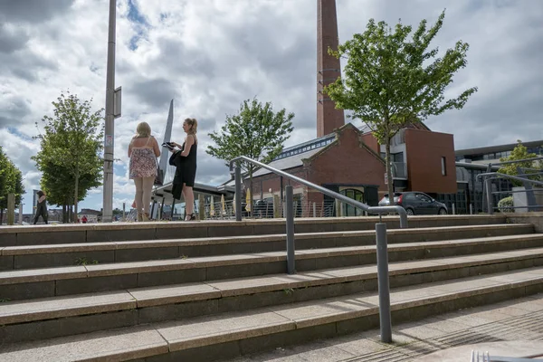 Dokach Swansea Marina Dock Port Port Łodzie Łódź Żeglarstwo Walii — Zdjęcie stockowe