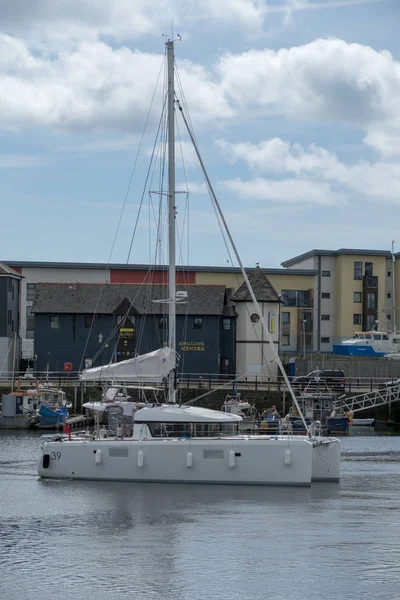 Swansea Marina Dock Docks Hafen Port Boat Boote Boote Bootfahren — Stockfoto