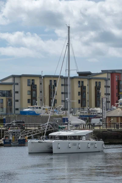 Swansea Jachthaven Dok Dokken Haven Port Boot Boten Varen Van — Stockfoto