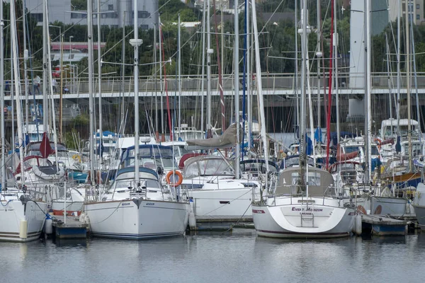 Swansea Marina Dock Docks Port Port Bateau Bateaux Navigation Baleines — Photo