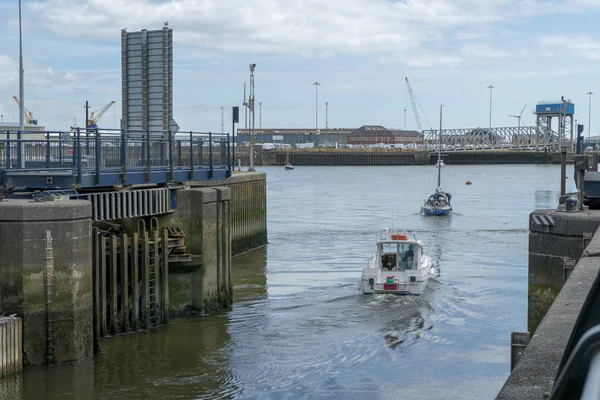 Swansea Marina Dock Docks Port Port Bateau Bateaux Navigation Baleines — Photo