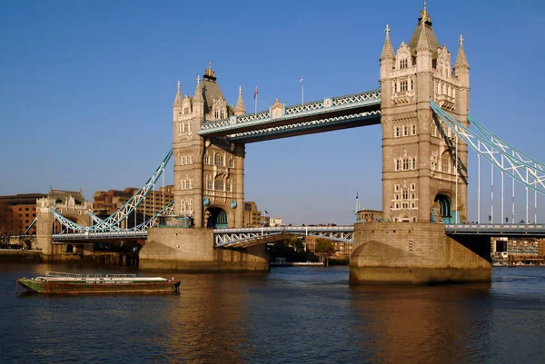 Inghilterra Londra Fiume Tamigi Torre Ponte — Foto Stock