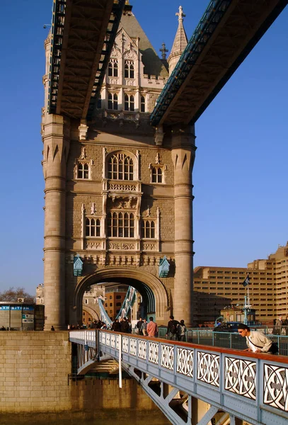 Inghilterra Londra Fiume Tamigi Torre Ponte — Foto Stock