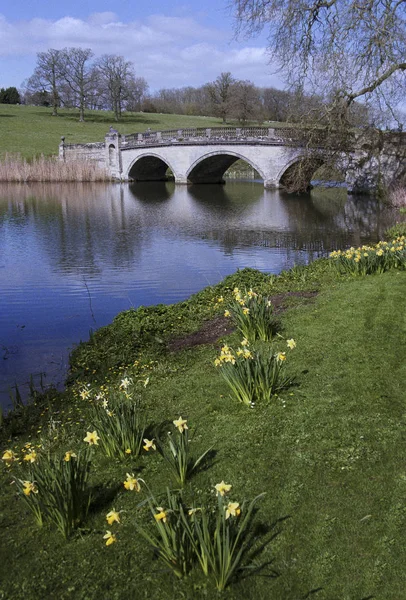 Compton Verney Zámek Umění Nadace Warwickshire Anglickém Midlands Anglie Natočen — Stock fotografie