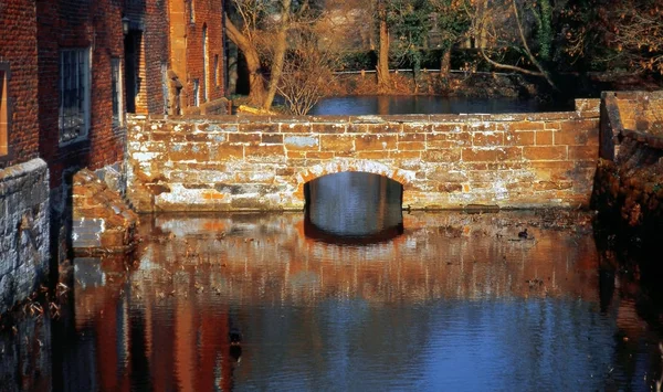 Detta Harvington Village Worcestershire England Storbritannien Inspelad Film Med Leica — Stockfoto