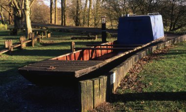 Hatton Kilitler Grand Union Kanal İç Waterway Warwick Warwickshire İngiltere İngiltere - Bir Leica Kamera ile Film Shot.   