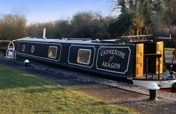 Hatton Locks Grand Union Canal Inland Waterway Warwick Warwickshire Angleterre — Photo