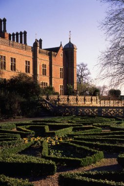 Grounds Gardens ve Charlecote park, Warwickshire, İngiliz Midlands, İngiltere, İngiltere emlak. Leica Kamera ile filme çekildi.