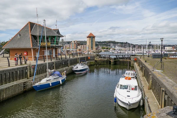 Reino Unido País Gales Glamorgan Marina Porto Porto Docas Docas — Fotografia de Stock