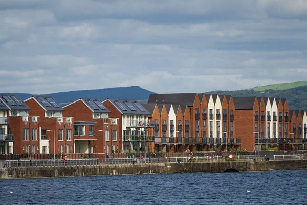 Wales Glamorgan Marina Port Harbour Dock Docks Swansea Boat Boats — Foto de Stock