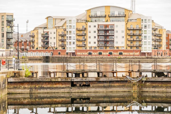 Уэльс Великобритания Cardiff Docks Rebuit Tiger Bay — стоковое фото
