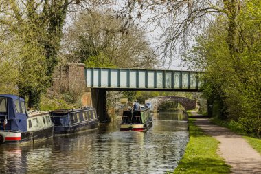 Stratford kingswood Kavşağı ve Grand Union Canal.Warwickshire. İngiliz Midlands, Warwickshire, England.Uk