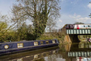 Stratford kingswood Kavşağı ve Grand Union Canal.Warwickshire. İngiliz Midlands, Warwickshire, England.Uk