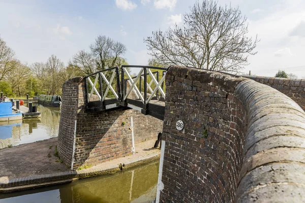 Kingswood Junction Stratford Grand Union Canal Warwickshire English Midlands Warwickshire — Stock Photo, Image