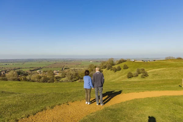 Parque Rural Burton Dassett Hills Warwickshire Midlands Ingleses Inglaterra Reino — Foto de Stock