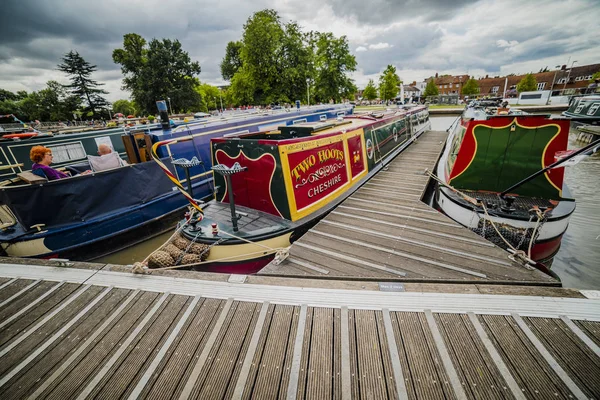 Stratford Avon Warwickshire Anglia Wielka Brytania Dzień Lata Popularnym Turystycznym — Zdjęcie stockowe