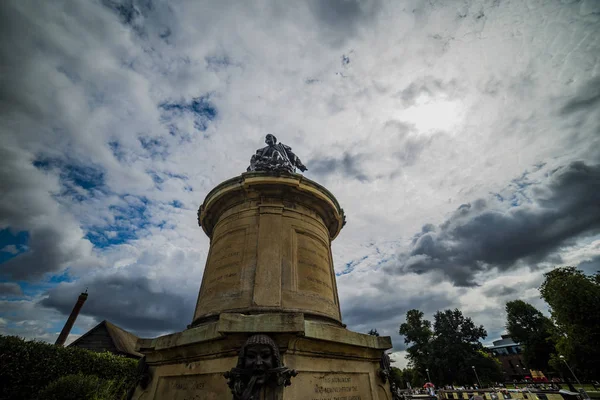 Stratford Avon Warwickshire Ngiliz Midlands Ngiltere Halk Güneşin Tadını Çıkaran — Stok fotoğraf