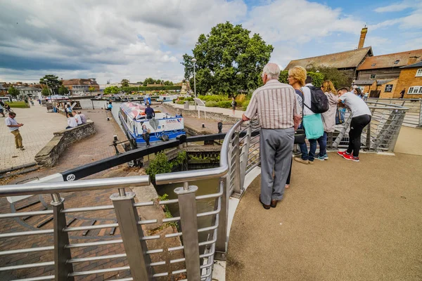 Stratford Avon Warwickshire Engelska Midlands England Storbritannien Summers Dag Den — Stockfoto