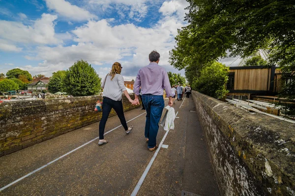 Stratford Avon Warwickshire English Midlands England Sommertag Der Beliebten Touristischen — Stockfoto