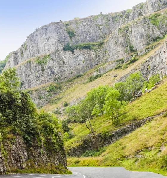 Cheddar Gorge Limstone Cliffs Mendip Hills Somerset England — Stock Photo, Image