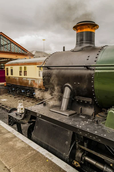 Severn Valley Heritage Stoomtrein Kiddermenister Station Worcestershire Engeland Verenigd Koninkrijk — Stockfoto