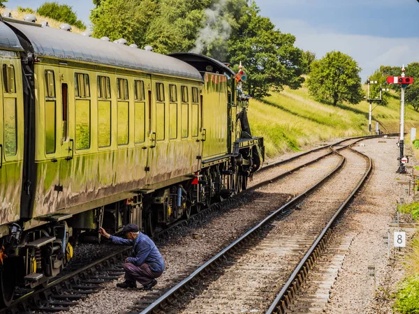 Gloucestershire Und Warwickshire Heritage Dampfeisenbahn Kleinkind Dampfzentrum Und Station — Stockfoto