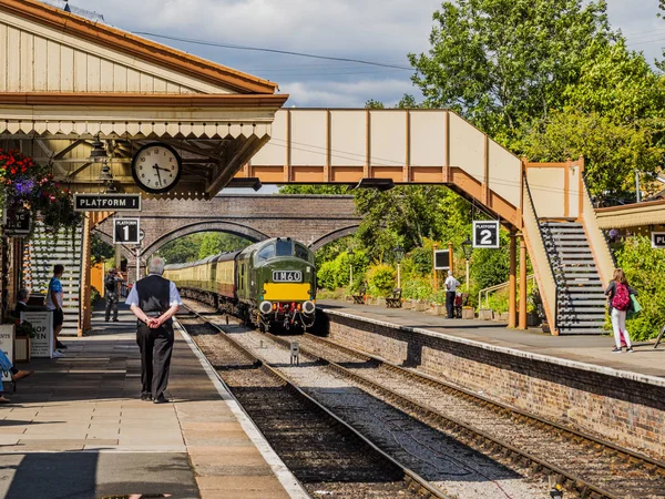 Gloucestershire Warwickshire Patrimonio Ferrocarril Vapor Centro Estación Vapor Toddington — Foto de Stock