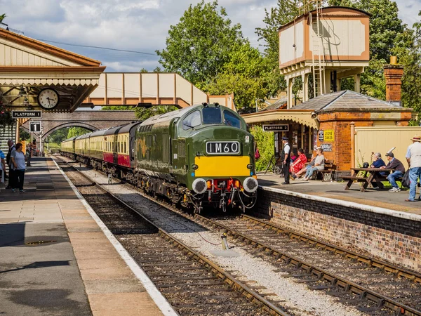 Ferrovia Vapor Gloucestershire Warwickshire Centro Vapor Toddington Estação — Fotografia de Stock