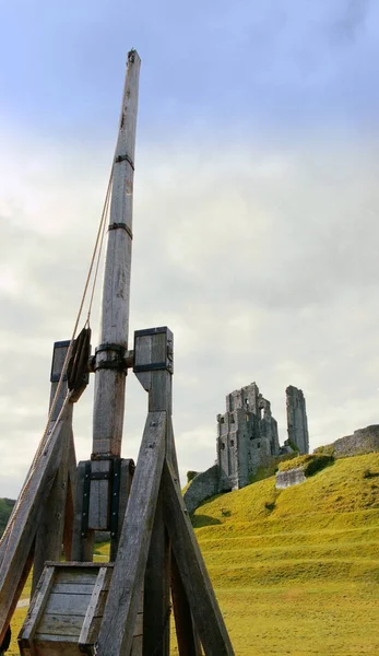 Ruins Corfe Castle Dorset England — Stock Photo, Image