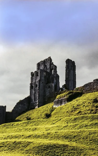 Ruïnes Van Het Kasteel Van Corfe Dorset Engeland — Stockfoto