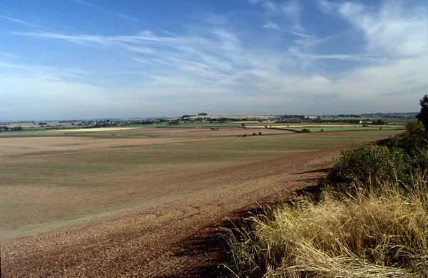 Zemědělská Krajina Zemědělská Půda Warwickshire Anglie — Stock fotografie