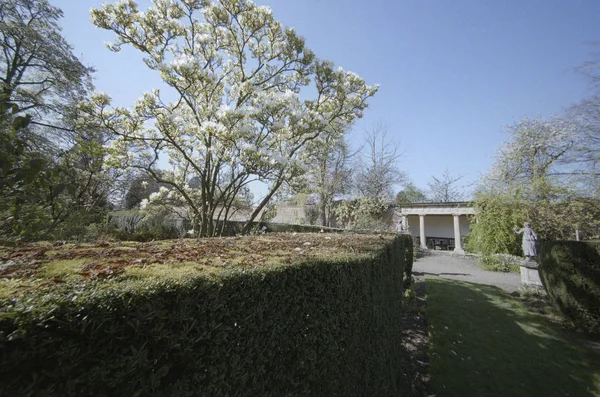 Jardins de casa imponente — Fotografia de Stock